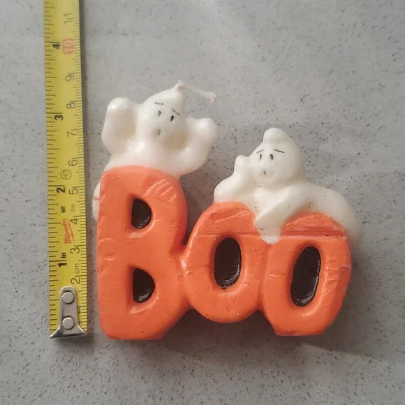 Vintage Halloween Ghosts BOO Candle 🕯 - Picture 4 of 6